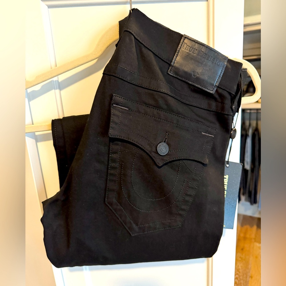 All Black True Religion Jeans